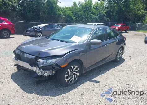 2016 Honda Civic Ex из США, поврежденный, VIN 19XFC2F75GE237876